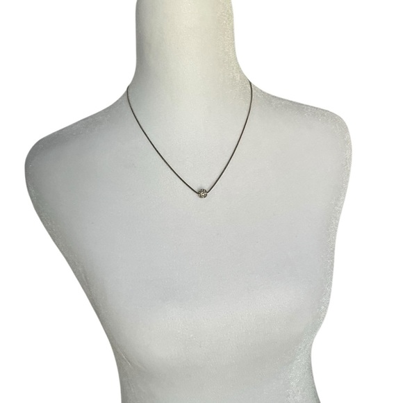 Lia Sophia GLITTER BALL Necklace Gold Silver Hematite 16-19 - Picture 2 of 7